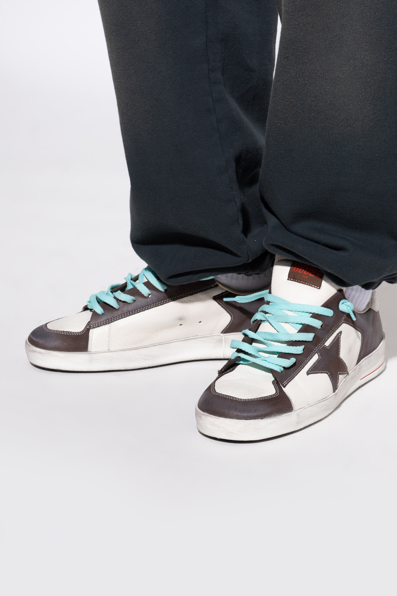 スニーカー GOLDEN  Men Sneakers GMF00101F00615155377 Brown GOLDEN GOOSE ゴールデングース スニーカー BALL STAR ボール